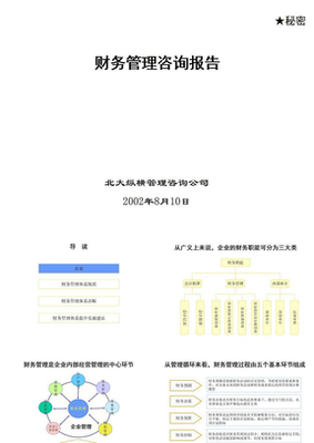 財務管理咨詢報告 價值、內容與獲取途徑